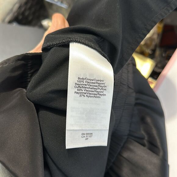 DKNY Black Satin Pull On Joggers XS Petite - Picture 10 of 10